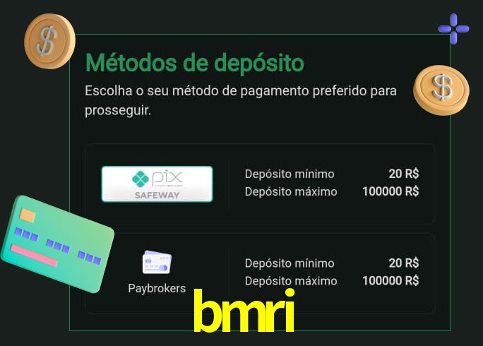 O cassino bmri oferece uma grande variedade de métodos de pagamento